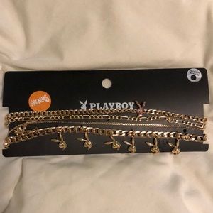 4 Gold chain Playboy Bunny Chokers